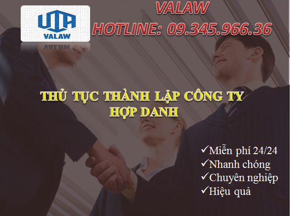 THỦ TỤC THÀNH LẬP CÔNG TY HỢP DANH